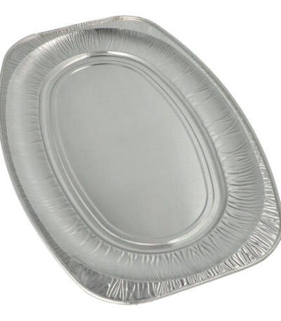 Product foto van Aluminium serveerschalen ovaal set van 3