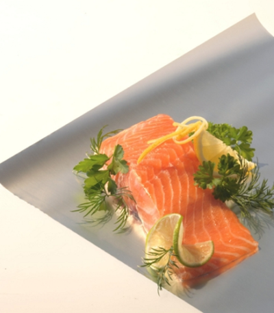 Product foto van Aluminiumfolie in dispenser doos 150m x 45cm