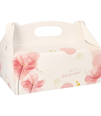 Product foto van Bakdozen lichtroze met handvaten 23x16x9 cm set van 15