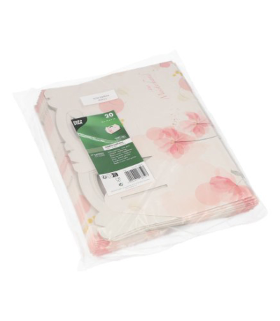 Product foto van Bakdozen lichtroze met handvaten set van 20