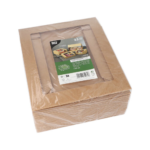 Product foto van Bakdozen met deksel hoekig PLA venster 25 stuks