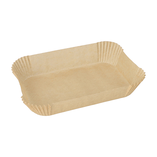Product foto van Bakpapier voor friteuses bruin 22x14x4