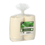 Product foto van Bakvormpjes rond wit set van 1000