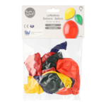 Product foto van Ballonnen assorti kleuren 25cm set van 10 Crystal