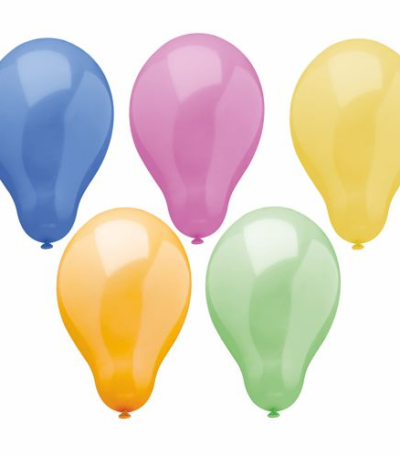 Product foto van Ballonnen assorti kleuren 25cm set van 50 Trend