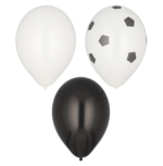 Product foto van Ballonnen assorti kleuren 29cm Football set van 8