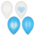 Product foto van Ballonnen assorti kleuren Beiers blauw set van 20