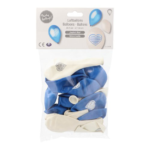 Product foto van Ballonnen assorti kleuren Beiers blauw set van 20