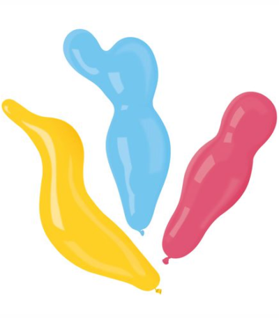 Product foto van Ballonnen assorti kleuren Figures set van 8