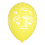 Product foto van Ballonnen assorti kleuren Happy Birthday set van 10