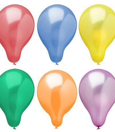 Product foto van Ballonnen assorti kleuren Metallic set van 25