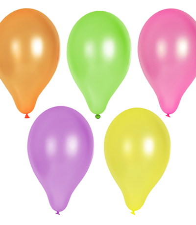 Product foto van Ballonnen assorti kleuren Neon set van 10