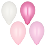 Product foto van Ballonnen assorti kleuren Pink-Mix set van 16
