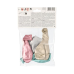 Product foto van Ballonnen assorti kleuren Shiny large set van 4