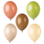 Product foto van Ballonnen assorti kleuren set van 25cm Natural