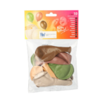 Product foto van Ballonnen assorti kleuren set van 25cm Natural