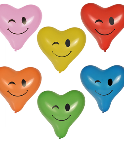 Product foto van Ballonnen assorti kleuren set van 6 Blinky large