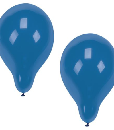 Product foto van Ballonnen blauw 25 cm set van 100