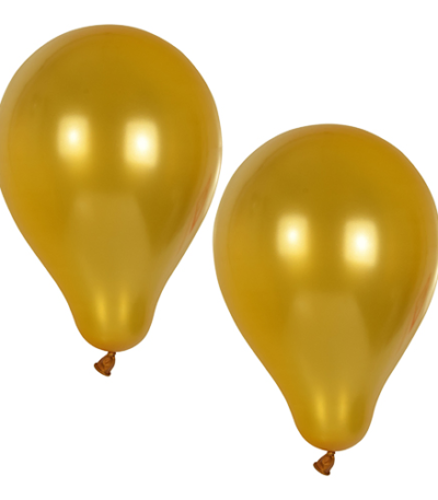 Product foto van Ballonnen goud 25cm set van 10