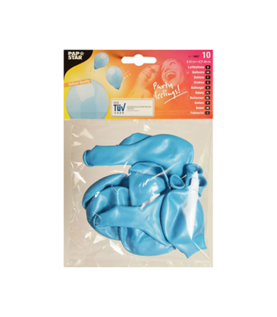 Product foto van Ballonnen lichtblauw set van 10