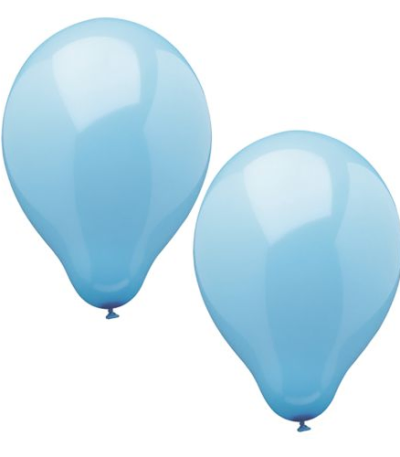 Product foto van Ballonnen lichtblauw set van 10