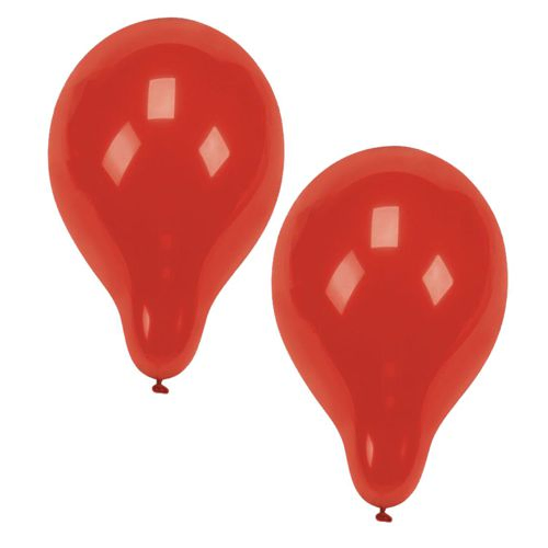 Product foto van Ballonnen rood 25cm set van 10