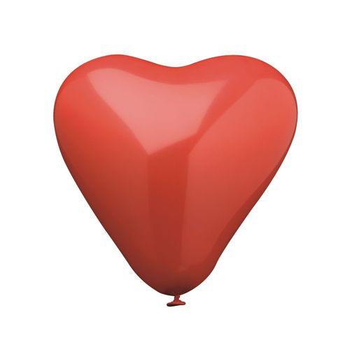 Product foto van Ballonnen rood Heart groot set van 4