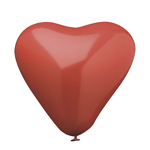 Product foto van Ballonnen rood Heart large set van 10