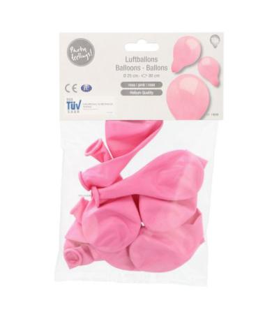 Product foto van Ballonnen roze set van 10