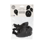 Product foto van Ballonnen zwart 25cm set van 10