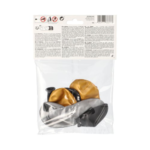 Product foto van Ballonnen zwart/goud/zilver set van 6