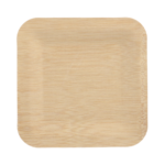 Product foto van Bamboe Borden hoekig set van 10 23x23cm