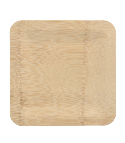 Product foto van Bamboe Borden hoekig set van 10 25