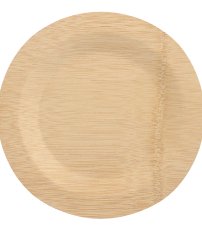 Product foto van Bamboe Borden rond set van 10 28cm "pure"
