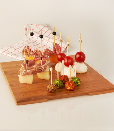Product foto van Bamboe amuse spiesen tray 25cm x 30cm