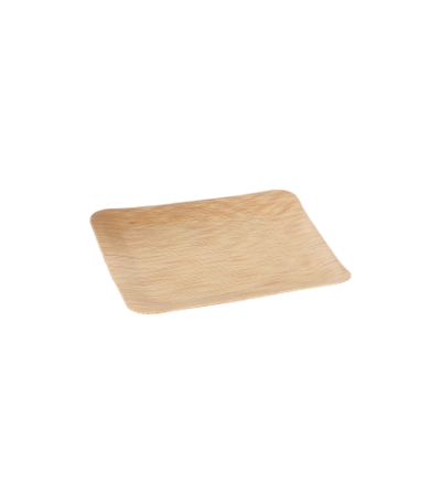 Product foto van Bamboe fingerfood schaaltjes hoekig set van 10