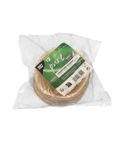 Product foto van Bamboe fingerfood schaaltjes rond 55ml set van 12