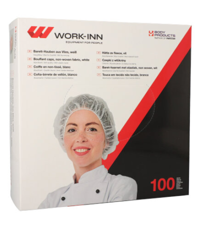 Product foto van Baret Non-woven wit 52cm set van 100 WORK-INN