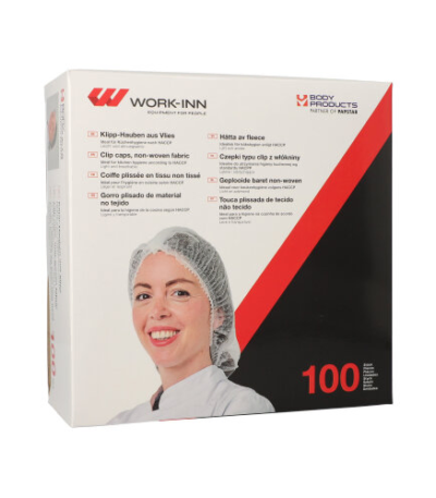 Product foto van Baret nonwoven wit set van 100 WORK-INN/PS