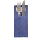 Product foto van Bestekzakjes blauw 20x8