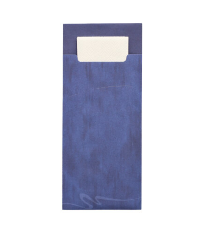 Product foto van Bestekzakjes blauw 20x8