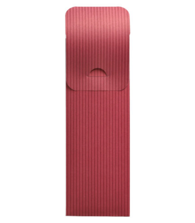 Product foto van Bestekzakjes bordeaux set van 500 Lines met servet