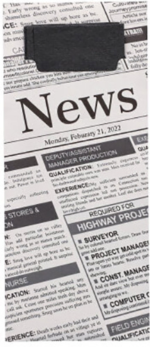 Product foto van Bestekzakjes zwart/wit 20cm x 8