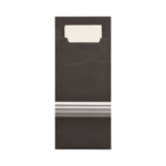 Product foto van Bestekzakjes zwart/wit Stripes set van 520 incl. servet