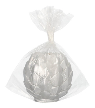 Product foto van Bolkaarsen zilver Pine Cone 10cm