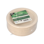 Product foto van Borden van suikerriet natuur set van 50 1-vaks