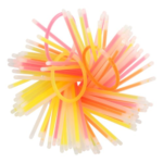 Product foto van Breekstaafjes glow-in-the-dark assorti kleuren set van 100