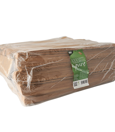 Product foto van Broodzakken PLA venster bruin set van 1000