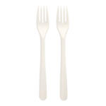 Product foto van C-PLA Vorken wit 19 cm set van 50 Folia