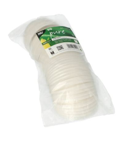 Product foto van C-PLA deksels wit set van 50